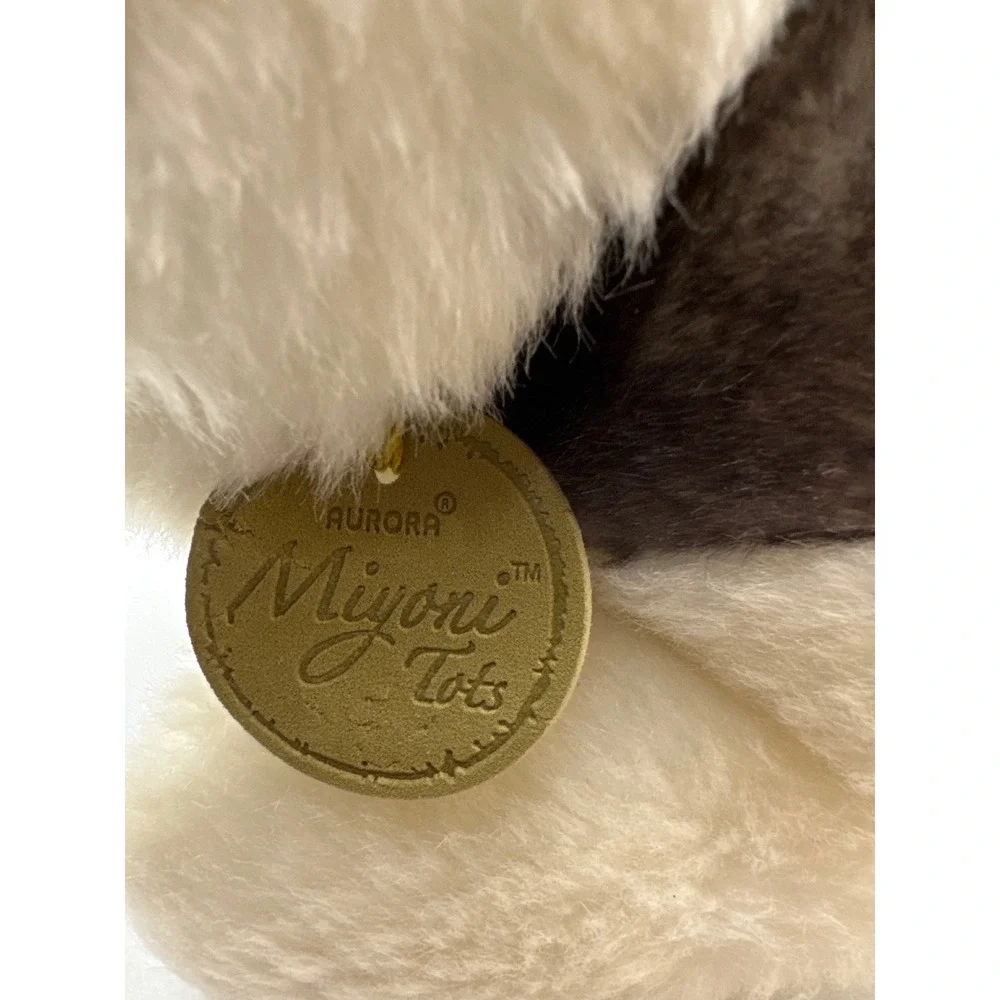Aurora Miyoni Tots Plush Husky Puppy Dog‎ Stuffed Animal Blue Eyes Tag